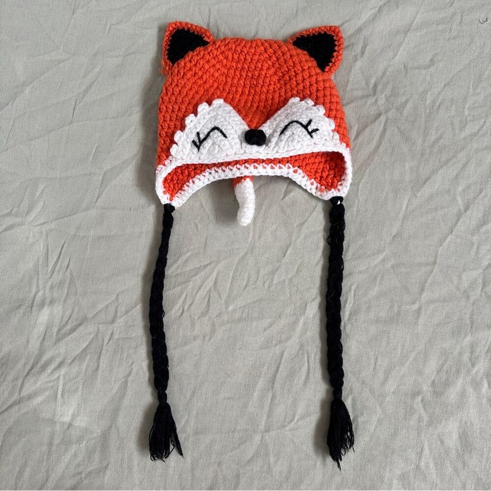 Handmade Cute Fox Knit Hat